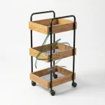 ترولی آرایشگاهی چوب و فلز کارزان