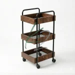 قیمت ترولی آرایشگاهی چوب و فلز کارزان