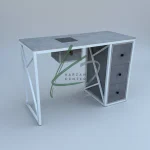 میز ناخن آرایشگاهی تک نفره سه کشو