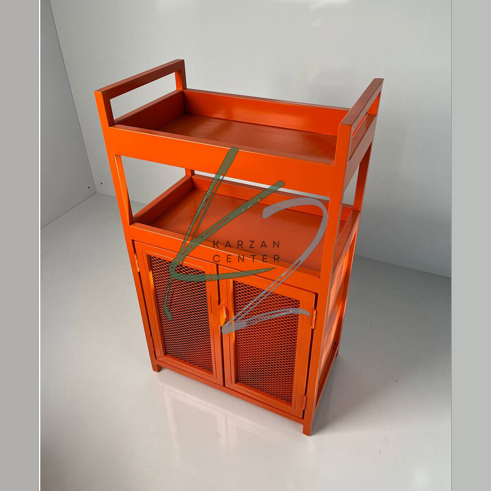 trolley-felezi-305o-narenji قیمت و خرید ترولی فلزی رنگی