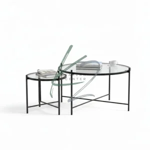 میز جلو مبلی و عسلی شیشه ای مدل ایکس (X)