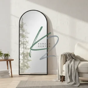 آینه قاب فلزی گنبدی