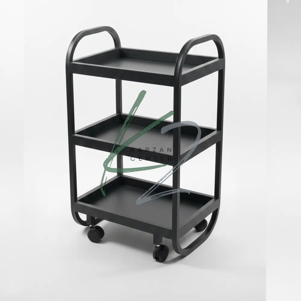 trolley tasmei karzan 3050 خرید ترولی فلزی سه طبقه مدل تسمه ای