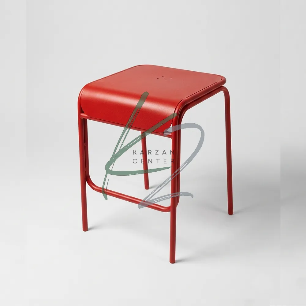 new1 metal chair red صندلی فلزی مدل ماتیس (Matis)